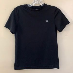 Champion Tee Shirt Black Crewneck Tee Boys Medium